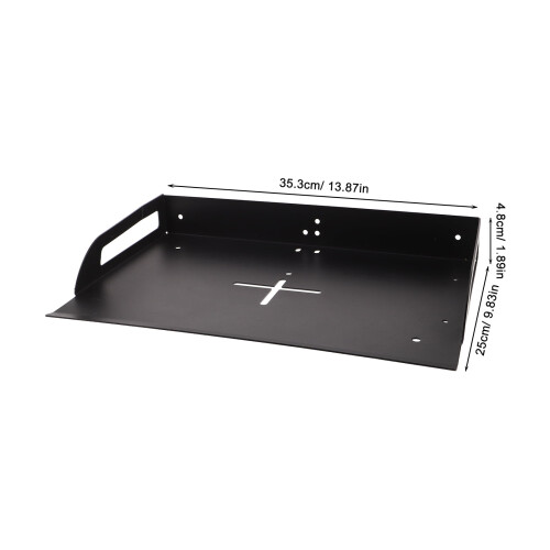 Adjustable Projector Holder Tray with Wall Mount Bracket and Black Modem Shelf for Home Use 1
