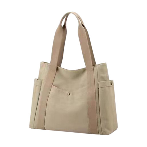 Τσάντα Tote από καμβά 21,65x15,35x5,51 ίντσες, ευρύχωρη τσάντα ώμου ταξιδιού, θήκη για 1
