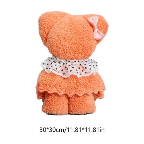 Bear Dish Towel Gift Set Orange Soft Kitchen Towel 2