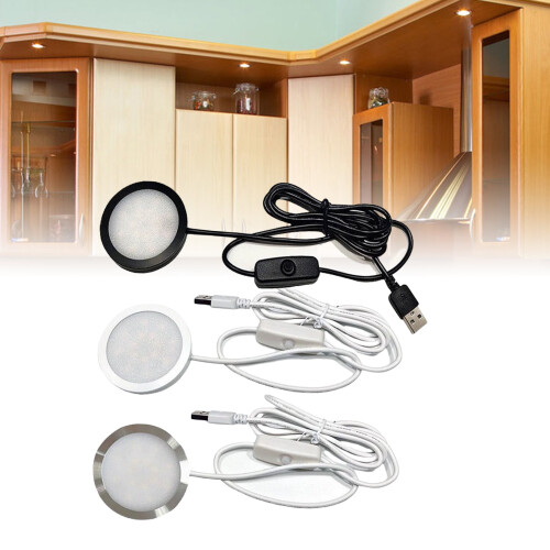 Luminária de mesa LED USB 5V 3W com base redonda de 59mm 1