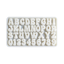 Letter Silicone Letter Candy and Number Molds. Reusable Chocolate Suitable for Cake Cookie and Production