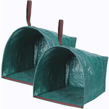 2-Pack Reusable Heavy-Duty Yard Waste Bags, Dustpan-Type for Leaves, Grass Clippings & Outdoor Debris – Compatible with Standard Dustpans