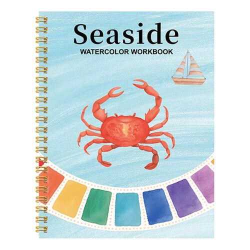 Twin Wire Binding Watercolor Sketching Book for Student-Crab.