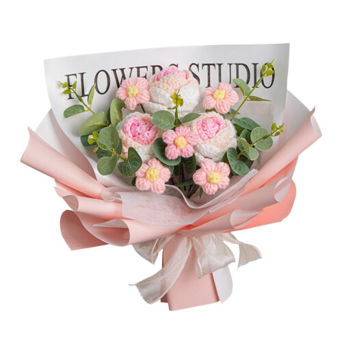 Buquê de rosas artificiais de crochê (1 unidade) 2