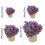 Handmade knitted rose bouquet blanket 1 piece 3