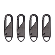 4Pcs Universal Zip Puller Kit, Detachable Zipper Repair Tabs for Clothing, Jackets, Backpacks, Boots, Purses, Coats (Black) – Compatible with