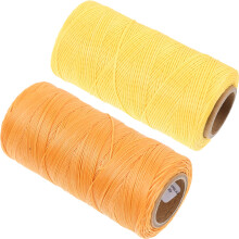 unbranded 2 Rolls Tufting Thread Earth Brown Waxed Sewing Thread Craft Accessories for Handicraft Lovers