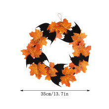 Couronne d'Halloween, décorations de porte extérieure pour la maison