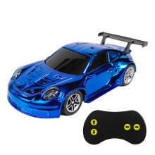 Mini-RC-Auto (2,4 GHz), hellgoldfarbenes Taschenrennspielzeug, geeignet für Jungen von 4–12 Jahren und Kleinkinder von 1–3 Jahren, blau