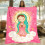 Pink Virgin Mary Flannel Throw Blanket Catholic Gift 5