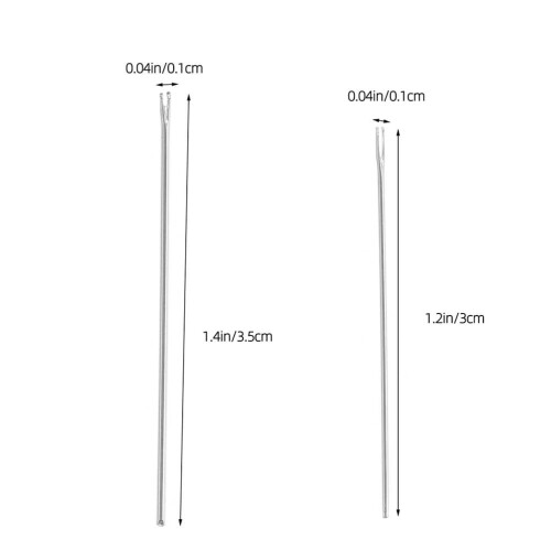 20Pcs Long Needle for Upholstery Plated Silver Durable Hand Sewing Needles for Precise Crafting 1