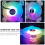 Rgb Lighting Computer Case Fan with Durable ABS Material and Quiet Cooling Performance 7