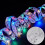 Fita de LED colorida de 130 polegadas (330 cm) de comprimento com luzes de Natal prateadas para decorar a árvore. 2