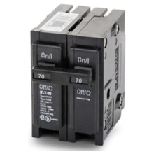 70 Ampère stroomonderbreker, dubbelpolig 120/240V, verwisselbare uitschakelaar, standaardformaat, 5 cm breed - Vervanging en upgrade van elektrische