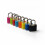Mini Metal Luggage Locks Plastic-Covered Copper 1 Set 5