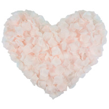 100 pétales de roses artificielles rose clair pour une soirée romantique, des fiançailles ou une fête – Compatibles avec tous les styles de