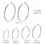 925 Sterling Silver Hoop Earrings 30–70mm 5