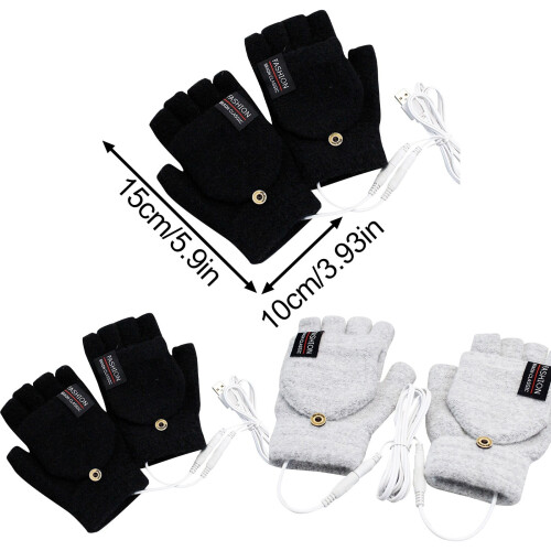 Heated Gloves Touchscreen Waterproof 1 Pair 2