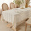 Toalha de mesa em jacquard vazado, poliéster, 140 x 90 cm (55 x 36 polegadas) 4