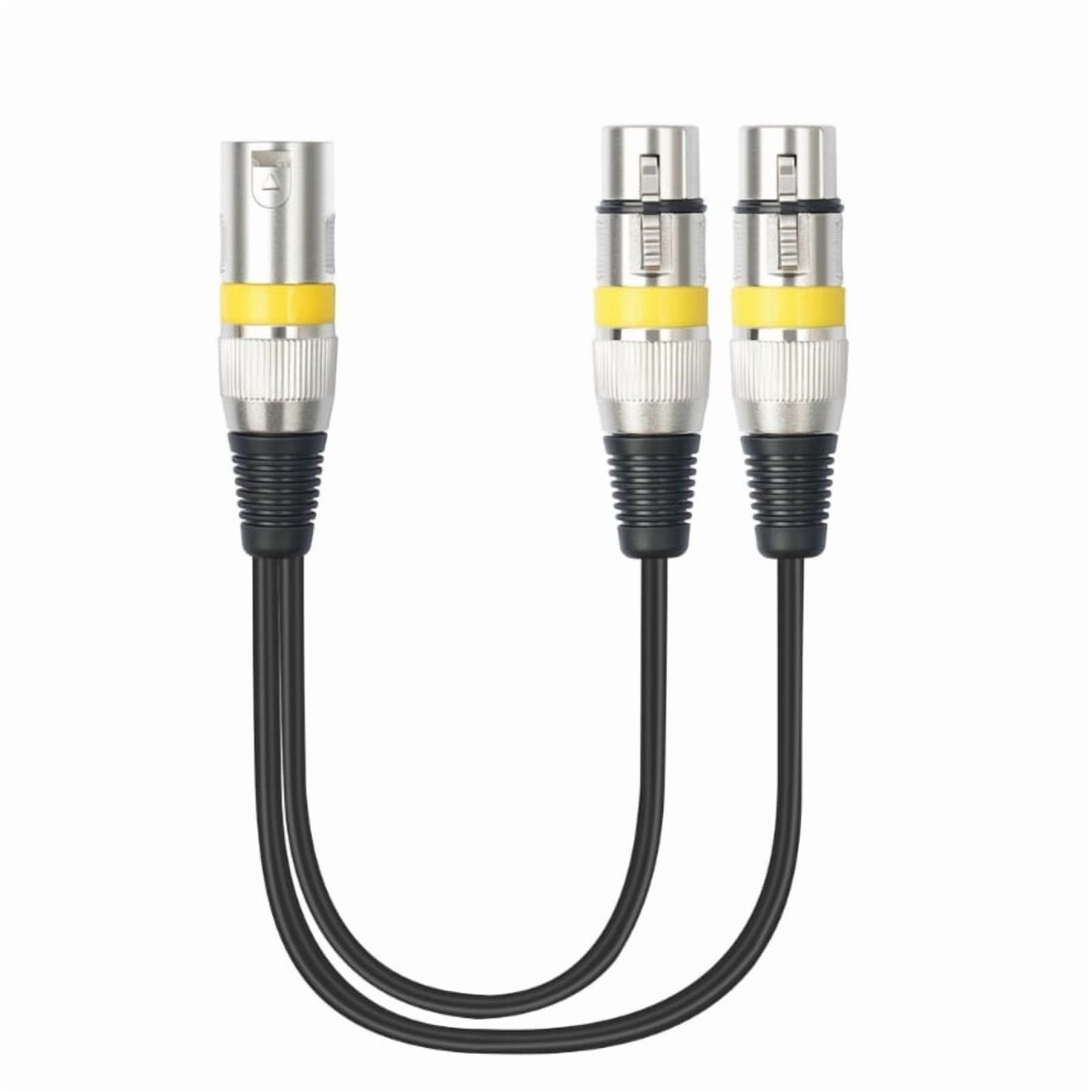 Splitter Adapter Cord 3Pin Male To Double Female Audios Cable Balanced Microphone Audios Adapter Cable For Speakers 9027700989863
