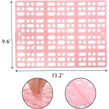 12 Pack Plastic Rabbit Cage Mat with Snap Joint, Floor Mat for Pet Cats Dogs Bunny, Assorted Colors