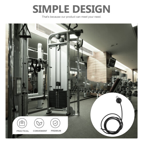 1 ensemble de fixations pour machine à câbles multifonctions avec corde en acier et caoutchouc pour exercices 2