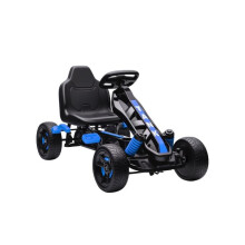 Pedal Go Kart for Kids Aged 3-6 Years, with Freewheel System, Brake, EVA Anti-Slip Wheels, Blue