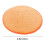 Rund sittdyna i orange med boxkant 5