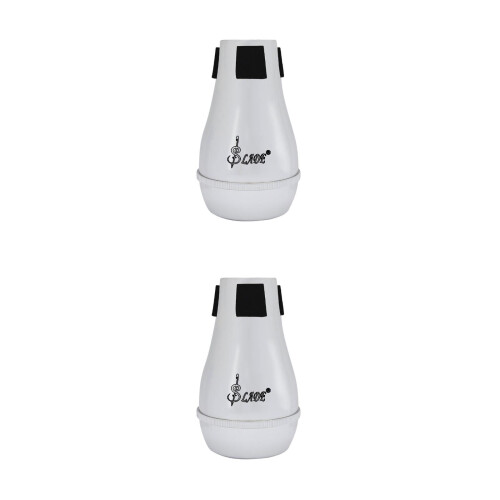 Raindrops Professional Silver Plastic Trombone Mute Noise Remove Tool for Instrument Practice