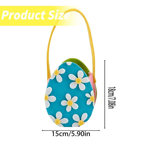 Påskgodispåse – Blommig plastväska (1-pack) 2