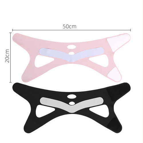 Anti-Snoring Chin Strap Adjustable Breathable Black 2