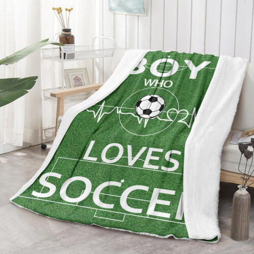 Voetbalplaid/deken 50x60 inch, zachte microvezel 1