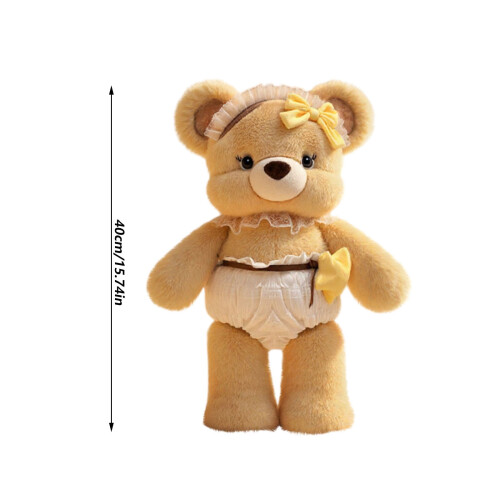 8 inch pluche speelgoedset in luierdesign 1
