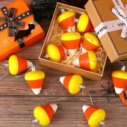 24 τεμάχια κρεμαστά στολίδια για το Halloween, διακοσμήσεις από καραμέλες και 1