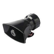 12V Car Horn Speaker Electronic Siren Loud Car Warning Alarm Horn Multi-Tone Loudspeaker with Remote Controller
