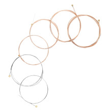 6Pcs Professional Guitar Strings Acoustic Metal Folk Guitar Supply Assorted Colors