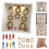 Mini Museum Silhouette Box Kit with Mini Figurines and Gold 5