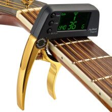 Steuerfreies Wochenende: TCapo20 Gitarren-Capo-Tuner mit LCD-Display für akustische Folk-Gitarren