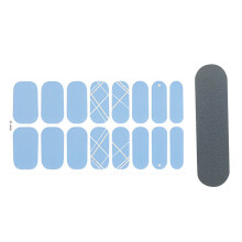 Autocollants pour ongles élégants, film adhésif pour ongles uni, multicolores