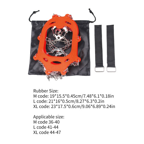 23Spikes Snow Ice Grips κατάλληλες για μπότες/παπούτσια για ενήλικες, πεζοπορία, περπάτημα 2