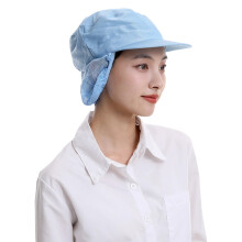 Breathable Chefs Hat for Cooking Baking-Sky Blue Cloth top hat