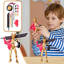 T13 Figurka akcji - ruchome stawy, drukowana w 3D figurka Ghost Warrior, lalka do montażu, dekoracja biurka, atrapa 13, figurka ruchoma, kolorowa