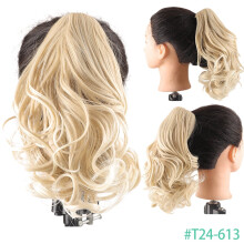 Synthetische Haarspange für kurzen, lockigen Pferdeschwanz, Clip-in-Haarteil, falsche Perücke, Pferdeschwanz-Verlängerung, Haarteil für Damen