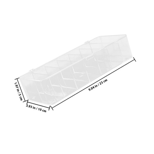 2Pcs White Stackable Tea Box Organizer with Lid Multipurpose Storage for Tea Coffee Sugar Packets 1