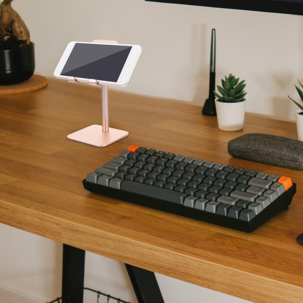 Renaclipy Universal Tablet Stand With Adjustable Angle And Stable Phone Holder For Tablets And Smartphones Golden 9399596076744