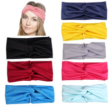 Damskie elastyczne turban na głowę, 8 szt., różne kolory
