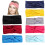 Elastisk turban til damer, 8 stk., blandede farver 1