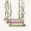 Ξύλινο παιχνίδι κούνιας για μικρά και μεσαία πουλιά 5