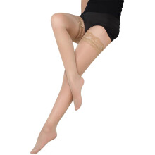 Women's Sheer Sheer Thigh High Stockings Silicone Florals Lace Top Over The Knee Socks Pantyhose