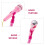 Semplice ed elegante microfono rosa con supporto per attività di parlato e canto. 6